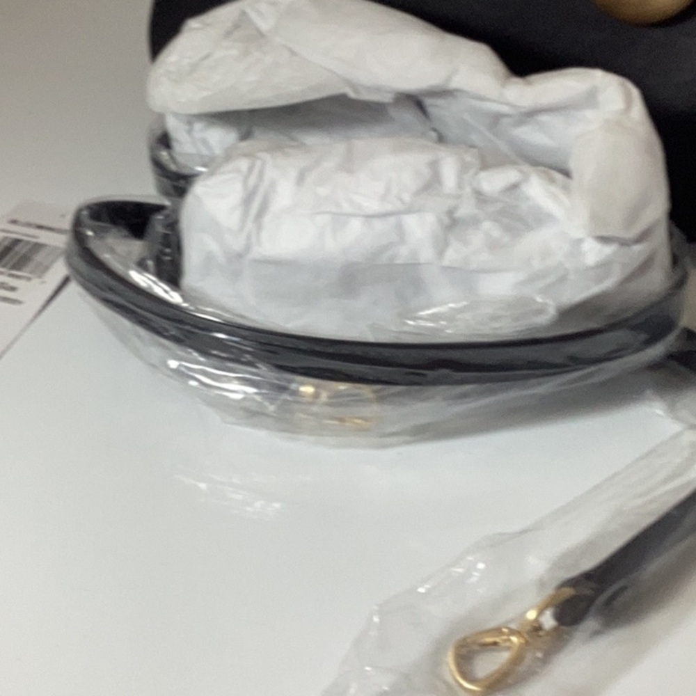 cult gaia Black Shoulder Bag with Gold Accents - Picture 11 of 16